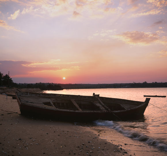 The Shoreline at Sunset